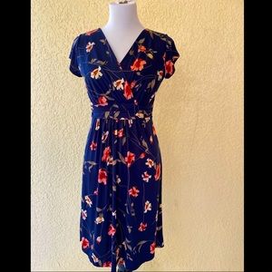 Kaileigh Cecile knit floral wrap dress